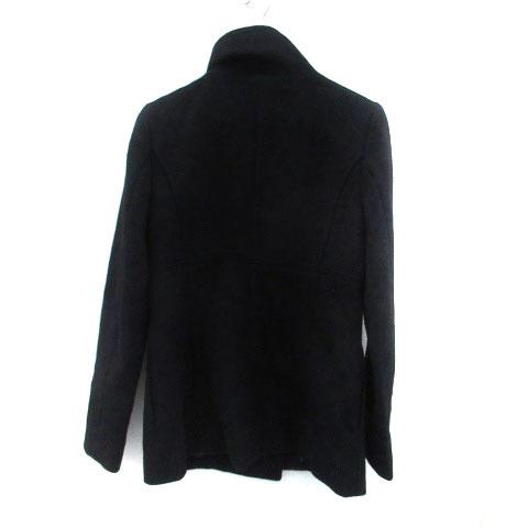 INDIVI（インディヴィ） コート スタンドカラー ショート丈 アンゴラ