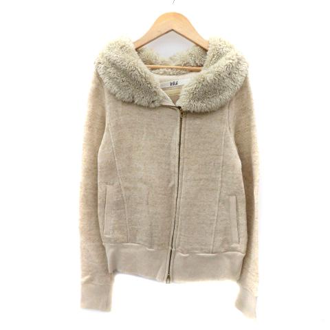 ガリャルダガランテ GALLARDAGALANTE × イリイリ iriiri スウェットジャケット ボア ミドル丈 2 ベージュ /YK45 レディース | 