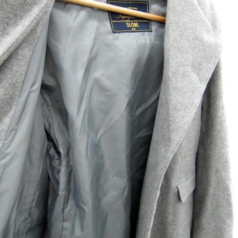 スローブ イエナ SLOBE IENA コート ロング丈 フード付き 無地 ウール