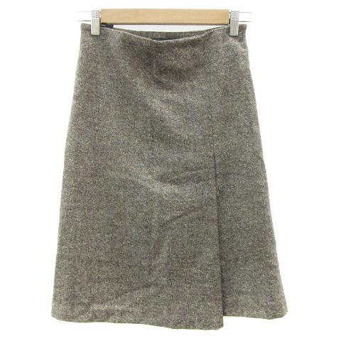 UNTITLED（アンタイトル） フレアスカート ミモレ丈 シルク混 1