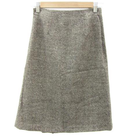 UNTITLED（アンタイトル） フレアスカート ミモレ丈 シルク混 1