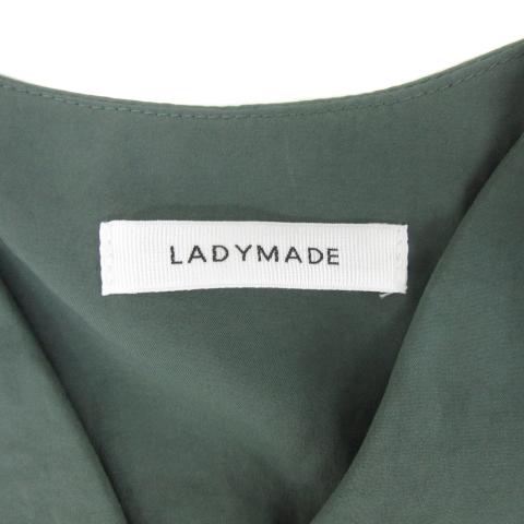 レディメイド LADYMADE ブラウス シャツ 五分袖 パフスリーブ Vネック 