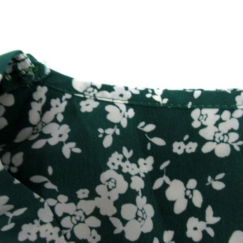 ドゥアルシーヴ DOUX ARCHIVES ワンピース ロング丈 長袖 Vネック 花柄 