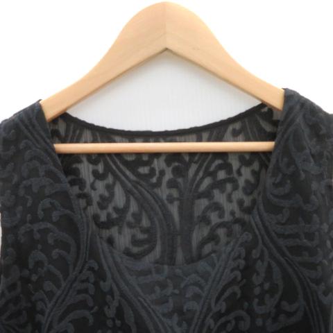 バジーレ BASILE 28 カットソー ノースリーブ 刺? シースルー 42 XL