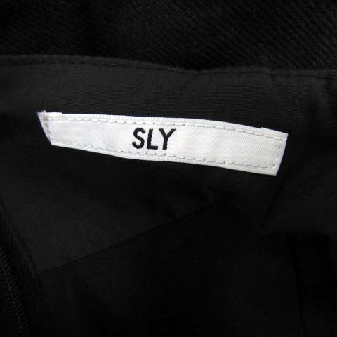 SLY（スライ） ジャンパースカート ワンピース ロング丈 無地 リネン混 