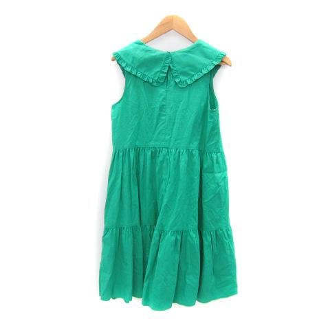 ZARA ザラ ティアードワンピース ひざ丈 ノースリーブ 襟付き