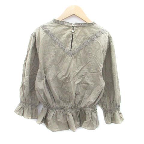 ローズバッド ROSE BUD ブラウス カットソー ラウンドネック 長袖 