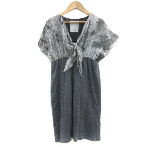 ビアズリー BEARDSLEY ガリャルダガランテ ワンピース ひざ丈 半袖 総  