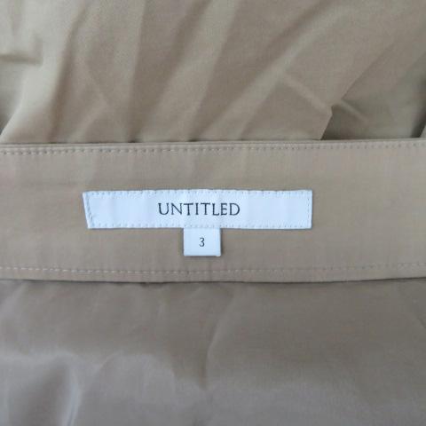 UNTITLED アンタイトル フレアスカート ギャザースカート ロング丈 3  