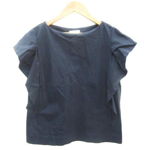 イエナ IENA ブラウス カットソー 半袖 ネイビー 紺 /YM12 レディース 