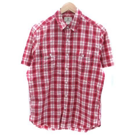 Timberland（ティンバーランド） カジュアルシャツ 半袖 チェック柄 M