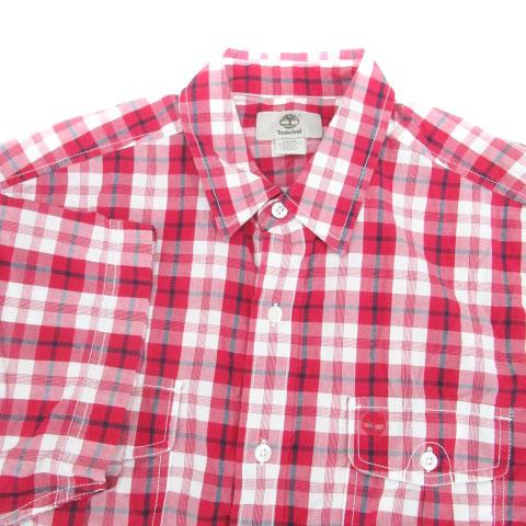 Timberland（ティンバーランド） カジュアルシャツ 半袖 チェック柄 M 