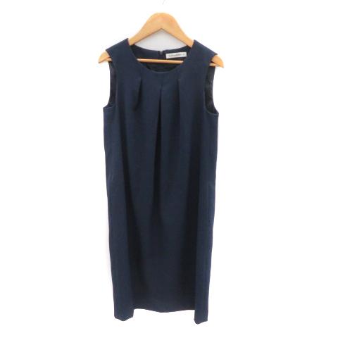 M-premierBLACKノースリーブチュニック ネイビー 34 M-premier - M 