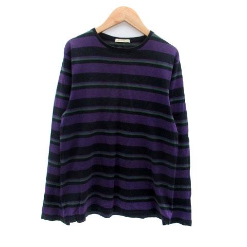 RRL /ダブルアールエル/ショールカラー ボーダーシャツ/M パープル JOURNAL STANDARD（ジャーナルスタンダード） JOURNAL STANDARD T