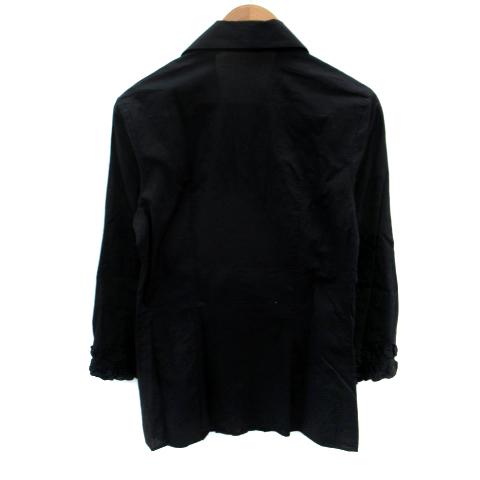 トランスワーク TRANS WORK シャツ ブラウス 七分袖 スキッパーカラー 