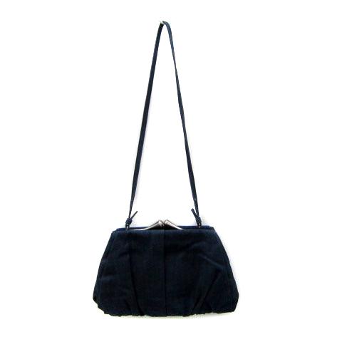 ZARA ザラ ショルダーバッグ クラッチバッグ ZARA（ザラ） ショルダーバッグ クラッチバッグ 2WAY デニム がま口 紺