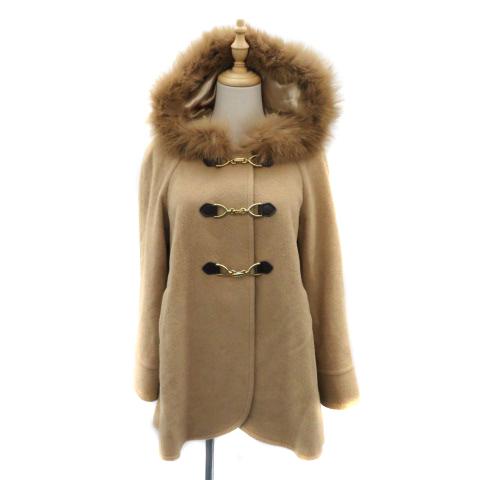 アプワイザーリッシェ　フォックスファー付きダッフルコート Apuweiser-riche（アプワイザー・リッシェ） ダッフルコート ミドル丈