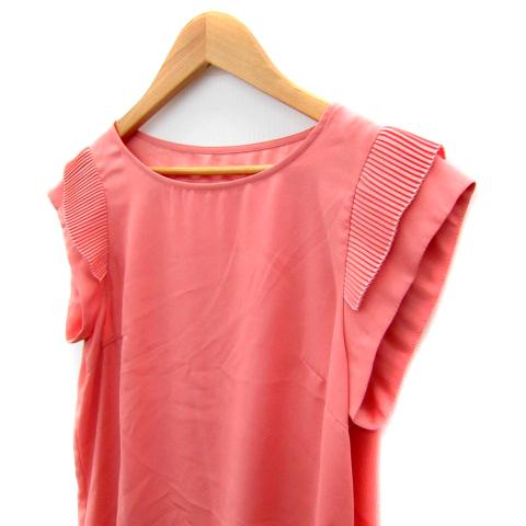 m-premier couture プリーツ切替ぺプラムカットソー 36 エムプルミエ M 