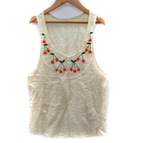 シャーロット ロンソン charlotte ronson カットソー ノースリーブ U 