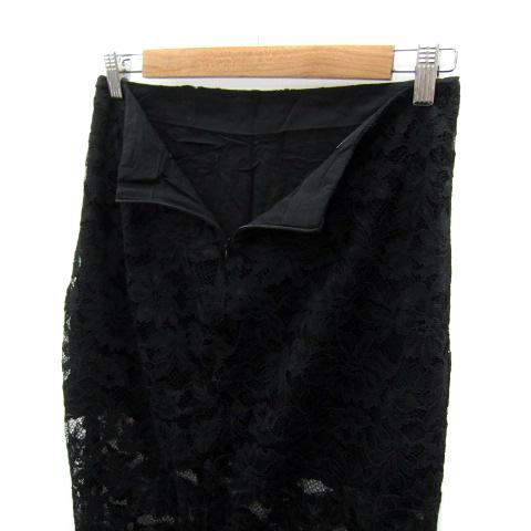 ZARA ザラ タイトスカート ロング丈 マキシ丈 総レース スリット