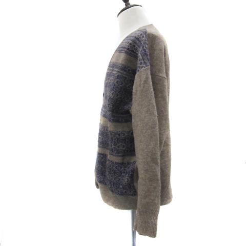 niko and…（ニコアンド） Niko and.. ニットカーディガン ミドル丈 V