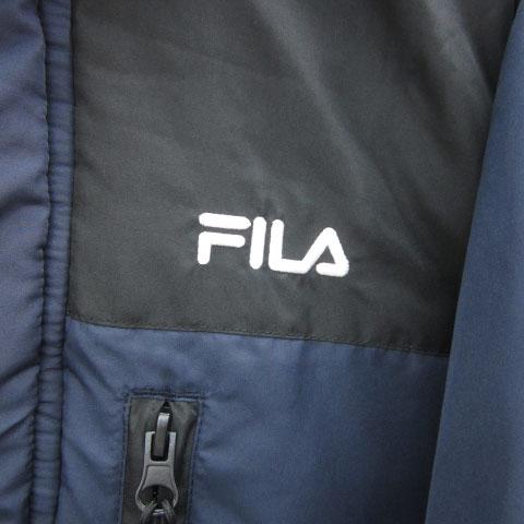 フィラ FILA 中綿ジャケット ミドル丈 ジップアップ フード付き M