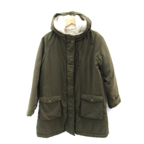 イッカ ikka モッズコート ミリタリーコート ロング丈 M カーキ /SM23