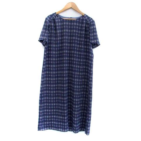 ニューヨーカー　ワンピース　半袖　マキシワンピース　ボタン　紺色　ネイビー ニューヨーカー ワンピース 半袖 マキシワンピース ボタン 紺色