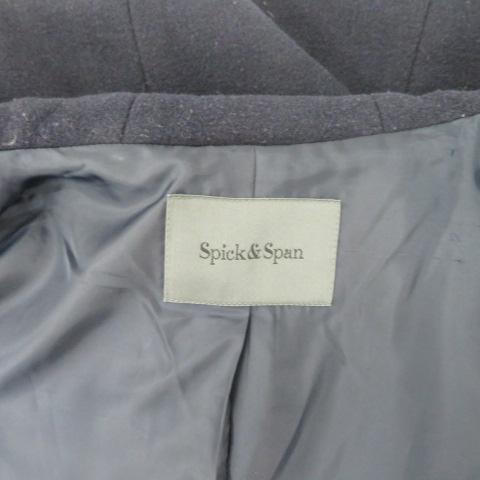 スピック&スパン Spick&Span コート ロング丈 ダブルジップ フード付き