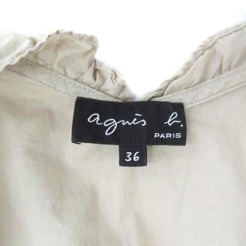 agnes b.（アニエスベー） シャツ ブラウス Vネック フレンチスリーブ 