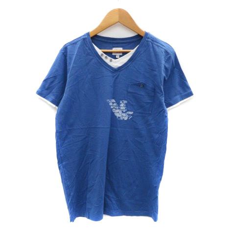 アルマーニ ジュニア ARMANI Jr Tシャツ カットソー Vネック 半袖 