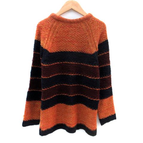 ZARA（ザラ） ニット セーター 長袖 ボーダー柄 164cm マルチカラー 