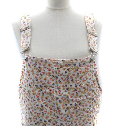 ZARA（ザラ） オーバーオール サロペット ワイドパンツ ロング丈 花柄 