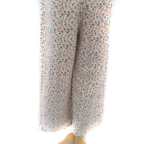 ZARA（ザラ） オーバーオール サロペット ワイドパンツ ロング丈 花柄 