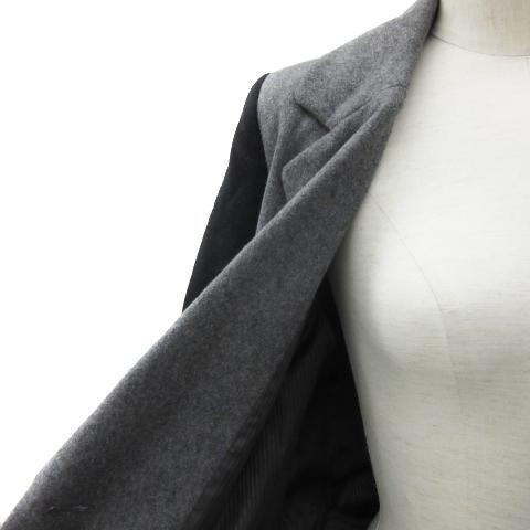 ミルクフェド MILKFED. チェスターコート ロング丈 バイカラー S 