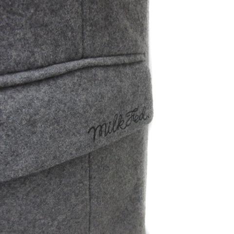 ミルクフェド MILKFED. チェスターコート ロング丈 バイカラー S 