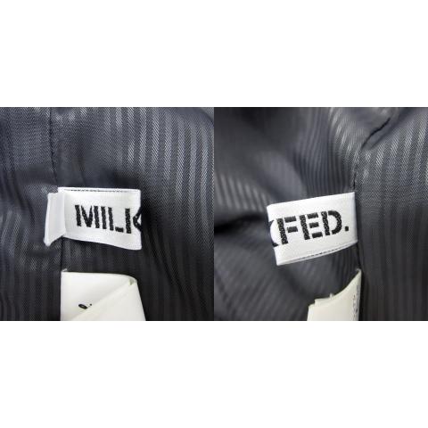 ミルクフェド MILKFED. チェスターコート ロング丈 バイカラー S 