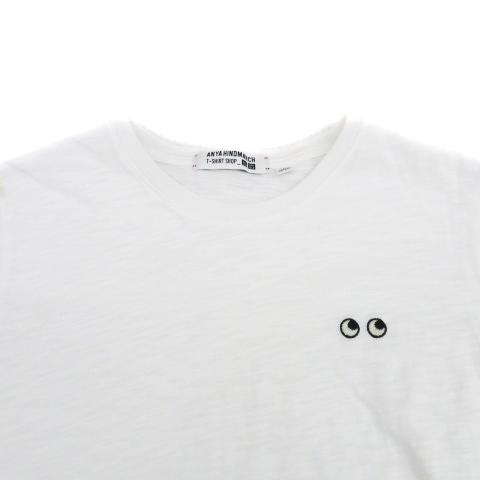 ANYA HINDMARCH Tシャツ・カットソー M 白 【古着】【中古】【送料無料】 vectorpremium_171-902510060043