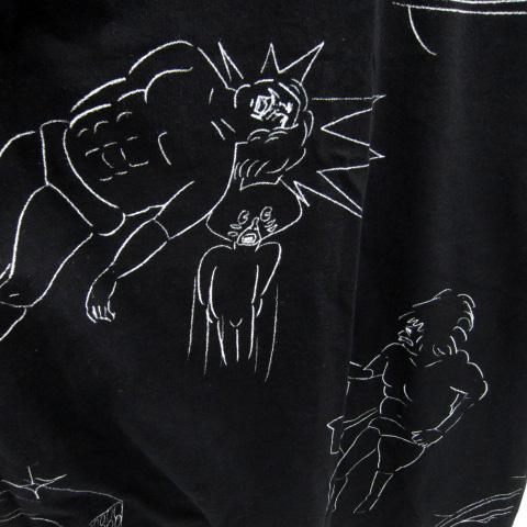 Ne-net にゃー Tシャツ ブラック 半袖 ネネット Ne-net にゃー Tシャツ カットソー 半袖 ラウンドネック