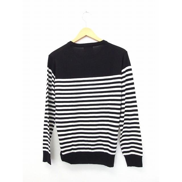 中古 ナノユニバース Nano Universe ニット セーター 長袖 丸首 ボーダー M ブラック 黒 Kt44 レディース ベクトル 古着 172 ブランド古着販売のベクトル 通販 Yahoo ショッピング