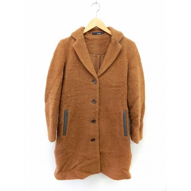 オープニングセール 中古 ニコアンド Niko And コート アウター チェスターコート ウール ポケット 3 茶 ブラウン St10 レディース ベクトル 古着