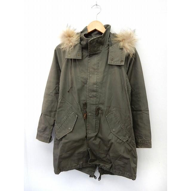 中古 シップス Ships コート アウター モッズコート ジップアップ ボアライナー付き ファー S カーキ St41 レディース ベクトル 古着 172 ブランド古着販売のベクトル 通販 Yahoo ショッピング