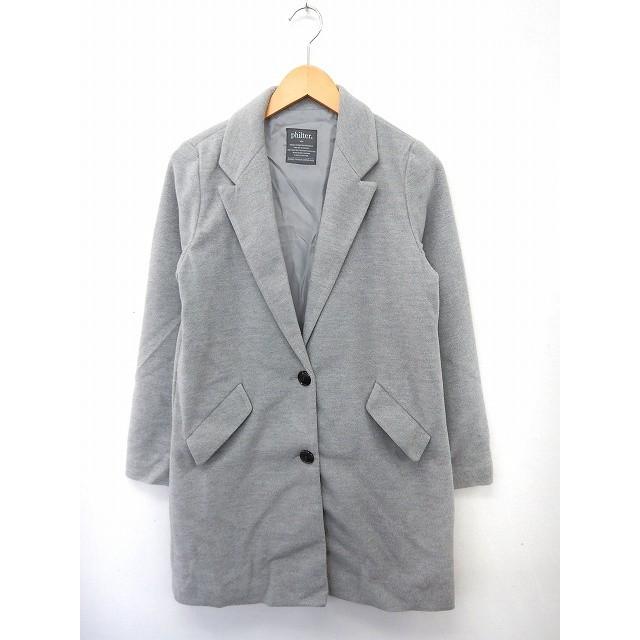 中古 フィルター Philter コート アウター チェスターコート ポケット 無地 シンプル M グレー St29 レディース ベクトル 古着 172 ブランド古着販売のベクトル 通販 Yahoo ショッピング