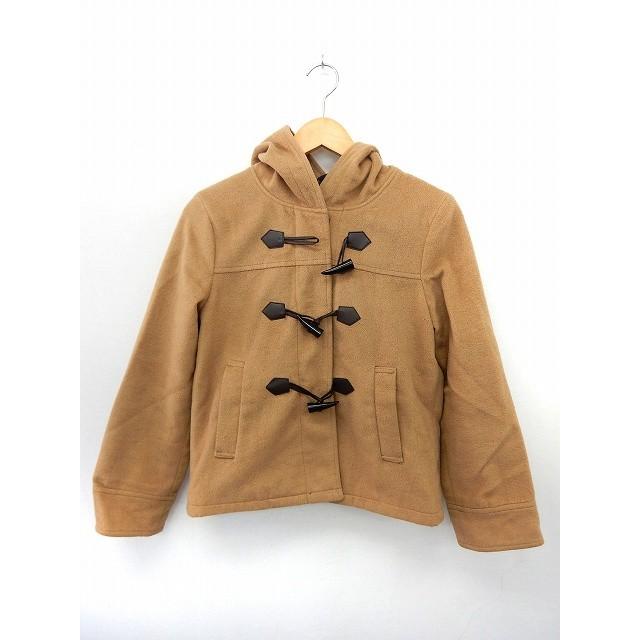 中古 イーハイフンワールドギャラリー E Hyphen World Gallery コート アウター ダッフルコート ポケット フード シンプル F 茶 ブラウン 最大66 オフ