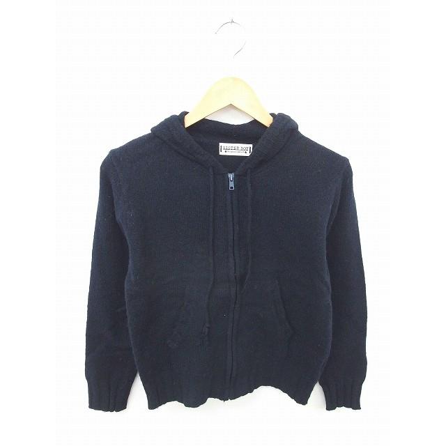 SISTER BOY パーカー ニット ジップアップ 無地 シンプル ウール SISTER BOY パーカー ニット ジップアップ 無地 シンプル ウール