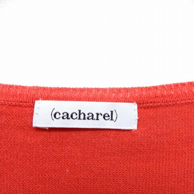 キャシャレル cacharel カットソー Tシャツ 半袖 Uネック シンプル 綿 