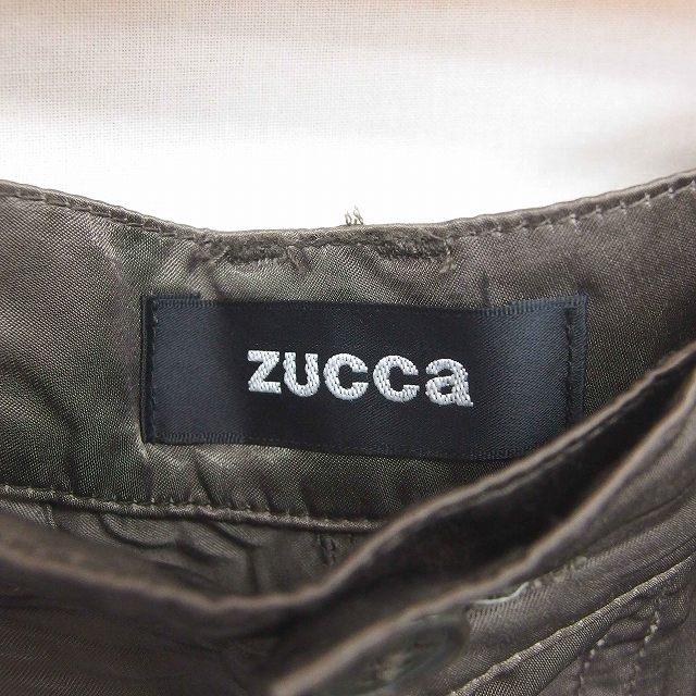 ズッカ zucca パンツ キュロット 膝下丈 ボタンフライ 無地 シンプル