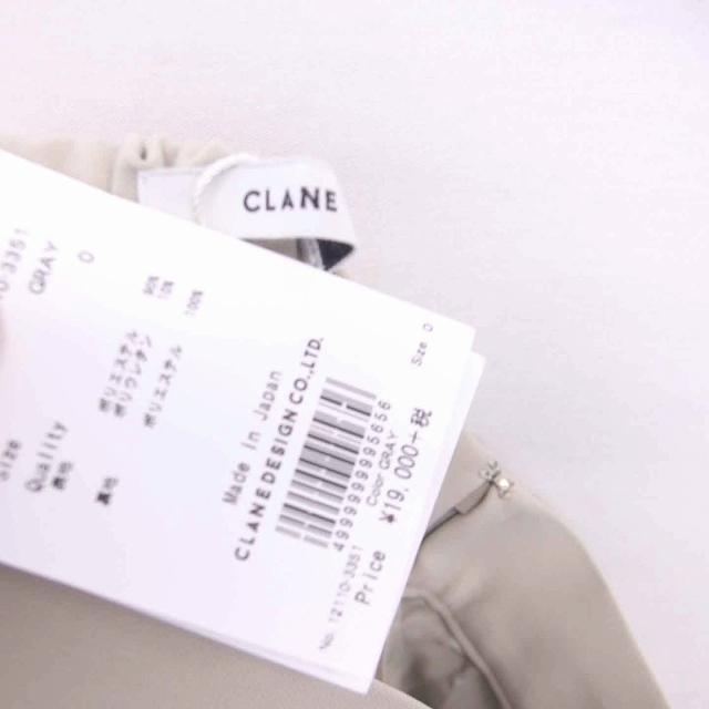 未使用品 クラネ CLANE タグ付き ワイド パンツ センタープレス サイド