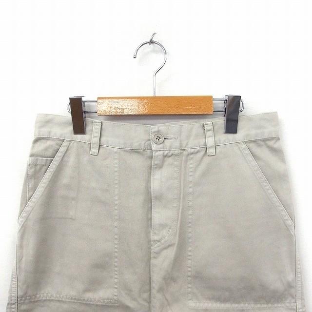 ズッカ zucca パンツ キュロット ひざ丈 無地 シンプル 綿 M