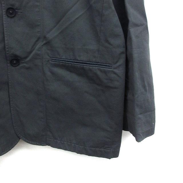 デンハム DENHAM テーラードジャケット シングル 無地 綿麻 XS 
